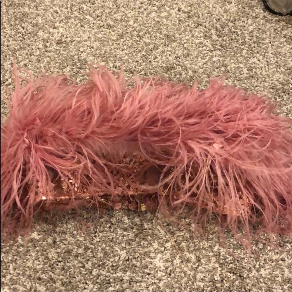 Pink feather crop top perf for Ariana grande thank u next Halloween costume